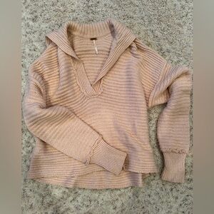 Free People light pink sweater